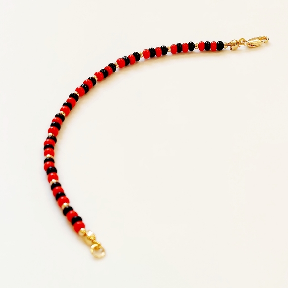 Gold Laminate Elegua Beads Bracelets - Picture 3 of 4